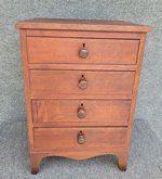 Cherry four drawer chest